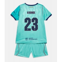 Barcelona Jules Kounde #23 Tredje Tröja Barn 2026-27 Kortärmad (+ Korta byxor)